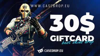 Cartão de oferta Casedrop.eu 30 USD P-Card CD Key