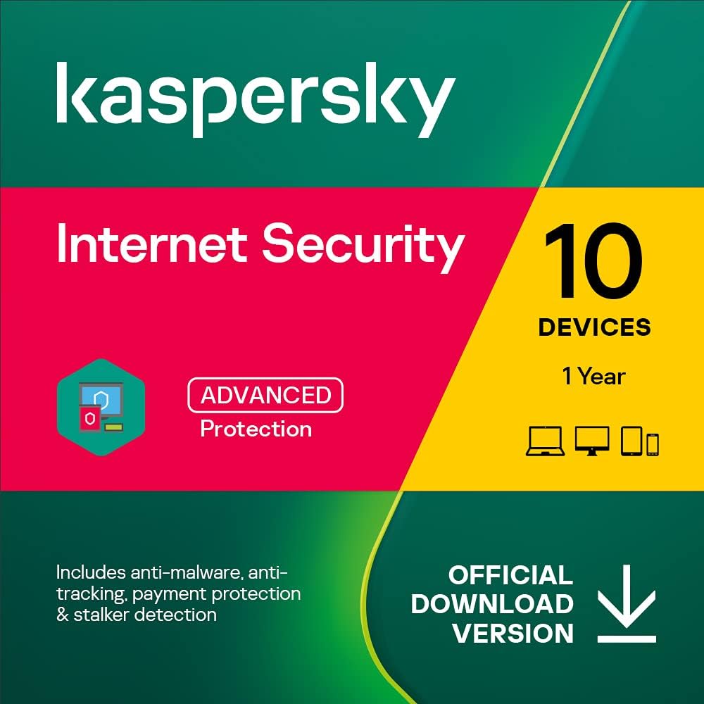 Kaspersky Internet Security 2023 EU Key (1 Ano / 10 Dispositivos)