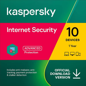 Kaspersky Internet Security 2023 EU Key (1 Ano / 10 Dispositivos)
