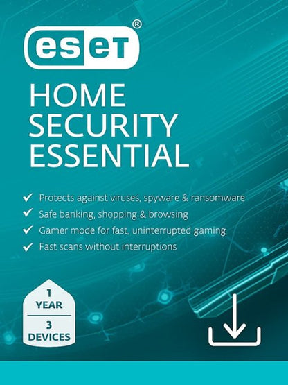 ESET Home Security Essential Key (1 ano / 3 dispositivos)