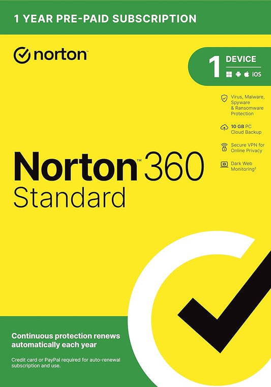 Norton 360 2024 EU Key (1 ano / 1 dispositivo) + 10 GB de armazenamento na nuvem