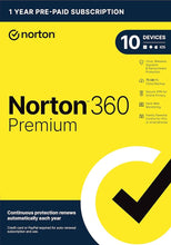 Norton 360 Premium 2024 EU Key (1 ano / 10 dispositivos) + 75 GB de armazenamento na nuvem