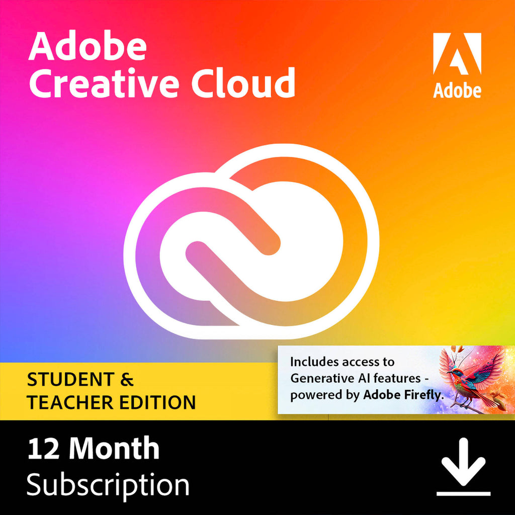 Subscrição de 12 meses da Adobe Creative Cloud