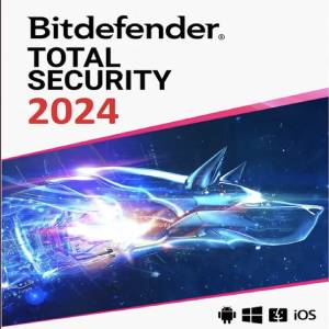 Bitdefender Total Security 2024 EU Key (1 ano / 3 dispositivos)