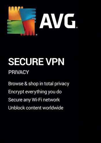 Chave AVG Secure VPN (2 anos / 10 dispositivos)