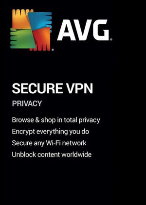 Chave AVG Secure VPN (2 anos / 10 dispositivos)