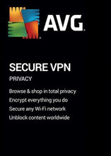 Chave AVG Secure VPN (2 anos / 1 dispositivo)