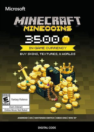 Pacote Minecraft Minecoins: 3500 Moedas CD Key