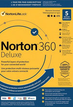 Norton 360 Deluxe US Key (1 ano / 5 dispositivos) + 50 GB de armazenamento na nuvem