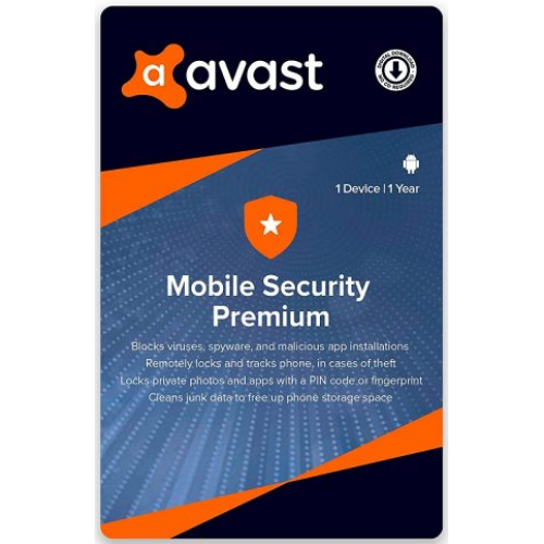 Avast Mobile Security Premium para Android 2024 Key (1 ano / 1 dispositivo)