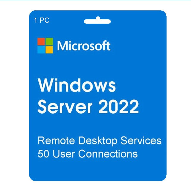 Serviços de Ambiente de Trabalho Remoto do Windows Server 2022 CAL de 50 utilizadores CD Key