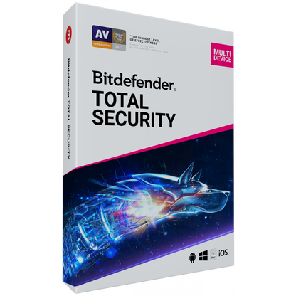 Bitdefender Total Security 2020 - Chave 2019 - 5 Dispositivos, 90 Dias - RoyalKey