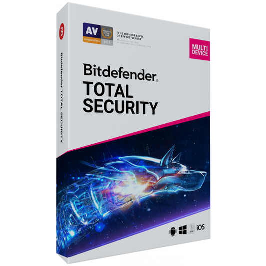 Bitdefender Total Security 2020 - Chave 2019 - 5 Dispositivos, 90 Dias - RoyalKey