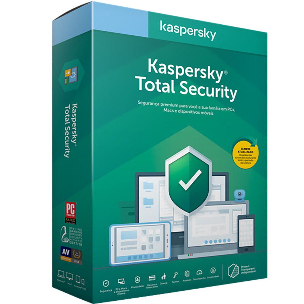 Kaspersky Total Security 2021 1 Ano 1 PC Global Key