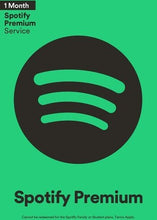 Cartão-presente Spotify Premium 1 mês BR CD Key