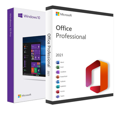 Windows 10/11 Pro + Office 2021 Pro Plus Retail Chave Global