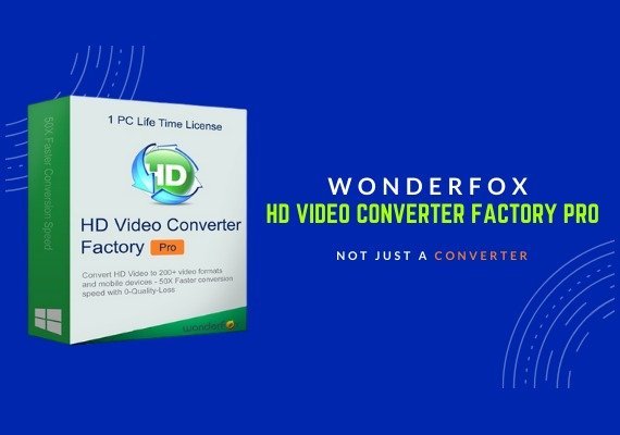 Wonderfox: HD Video Converter Factory Pro Lifetime EN/FR/JA/ZH/ES Licença de software global CD Key