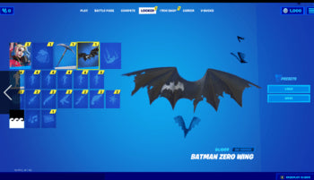 Fortnite - Planador Asa Zero do Batman Epic Games CD Key